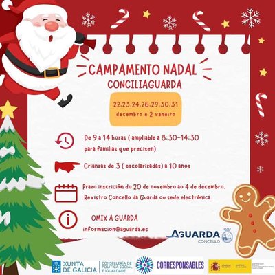 A Guarda abre inscripciones para su Campamento de Nadal, una apuesta municipal por la conciliacin y el ocio infantil
