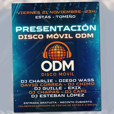Tomio se prepara para una noche nica: Ests celebra el lanzamiento oficial de la Disco Mvil ODM