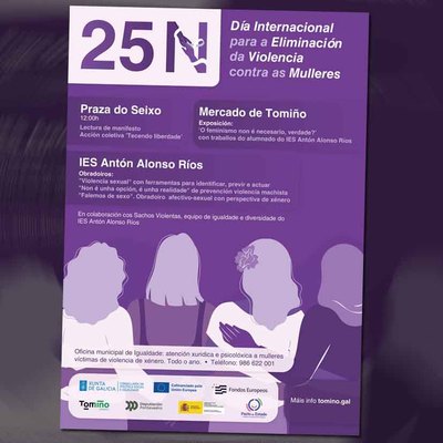 El Concello de Tomio impulsa un 25N participativo junto al IES Antn Alonso Ros y el grupo Sachos Violetas