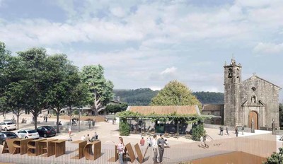 Tomio invertir ms de un milln de euros en la nueva plaza de la iglesia romnica de Santa Mara de Tebra
