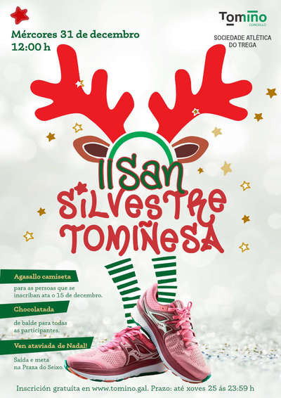 Tomio despedir 2025 corriendo en la San Silvestre y donando alimentos a SOS Tomio