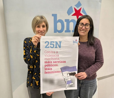 El BNG denuncia en A Guarda el -negacionismo activo o pasivo- de la derecha gallega ante la violencia machista