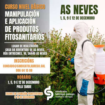 El Sindicato Labrego Galego impulsa en As Neves una formacin clave sobre el uso seguro de fitosanitarios