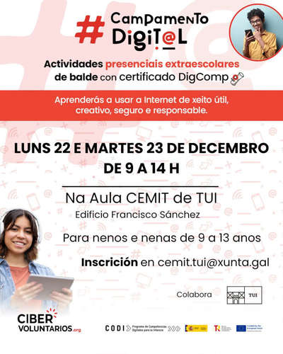 Tui acoge el Campamento Digital de la Fundacin Cibervoluntarios para fomentar competencias digitales en la infancia