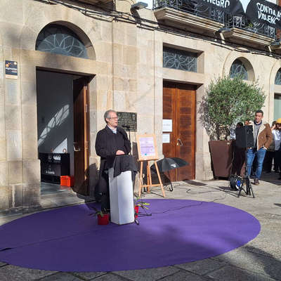 A Guarda se une contra la violencia machista en el Da Internacional de la Eliminacin de la Violencia contra la Mujer