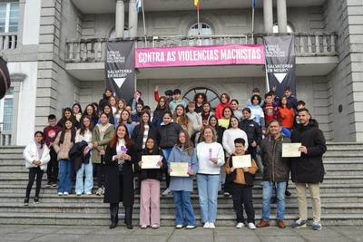 -Tolerancia cero, amor cen-, lema ganador del XV Concurso de Slogans contra la violencia de gnero en Salvaterra