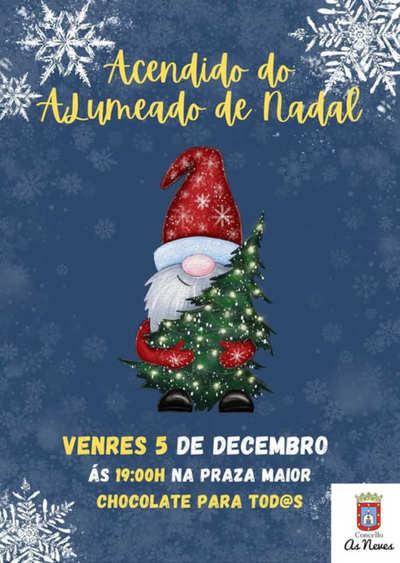 As Neves enciende su alumbrado de Navidad este viernes 5 de diciembre