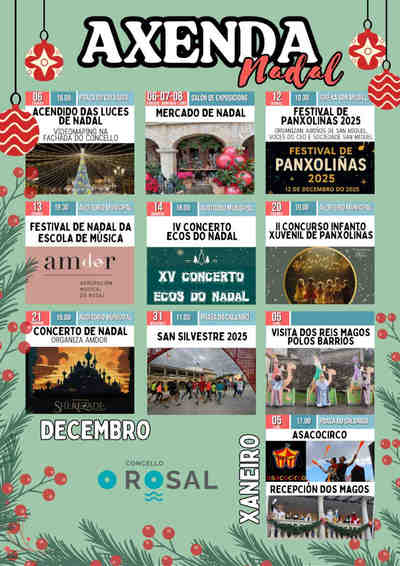 O Rosal se vuelca con un amplio programa navideo para cerrar 2025 con cultura e involucracin vecinal