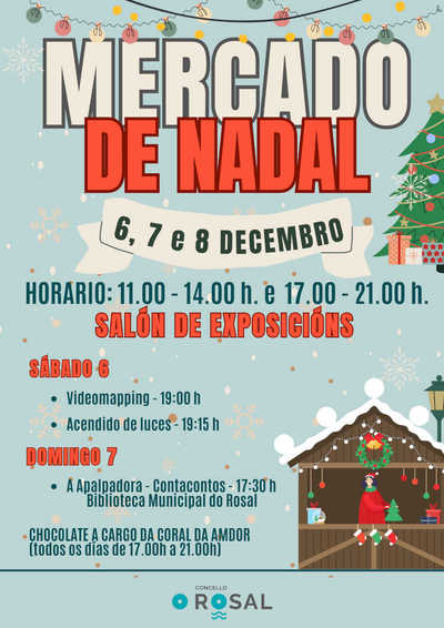 El Mercado de Nadal de O Rosal abre sus puertas con tres das de artesana, gastronoma y creatividad