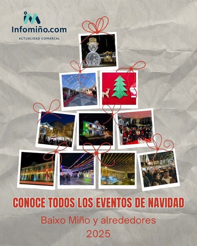 Encendidos, mercadillos y ambiente festivo: la Navidad toma impulso a partir de este viernes en los concellos vecinos del ro Mio