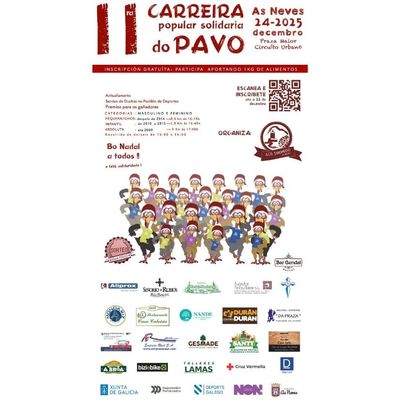 Navidad solidaria en As Neves: corre por una buena causa en la Carreira del Pavo