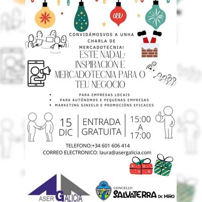 Autnomos y pymes de Salvaterra de Mio podrn asistir a una formacin en marketing navideo