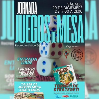 A Guarda celebra una jornada de juegos de mesa el sbado 20 de diciembre