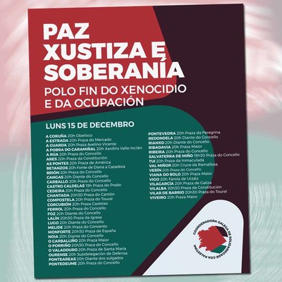 Nueva jornada de movilizacin por Palestina en A Guarda, Tui y Salvaterra do Mio