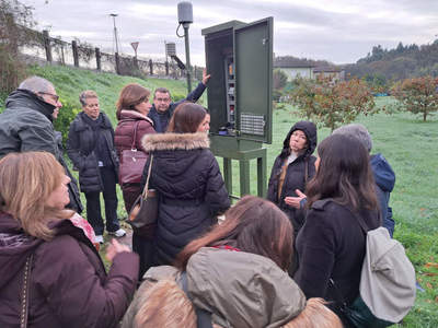 El Comité de Seguimiento del POCTEP visita la estación SAIH-SAICA del río Tamuxe en O Rosal El Comité de Seguimiento del POCTEP visita la estación SAIH-SAICA del río Tamuxe en O Rosal