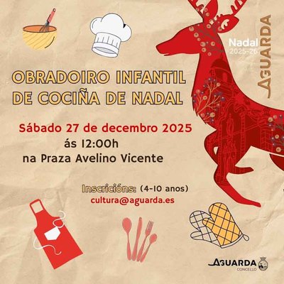 Cocina, diversi�n y Navidad: A Guarda celebra un taller infantil de postres navide�os