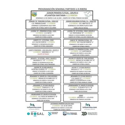 La U.D. Ribera afronta un nuevo fin de semana cargado de f�tbol