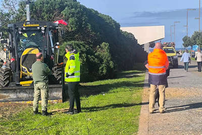 Caminha refuerza la seguridad con la limpieza de arbustos entre el Barrio dos Pescadores y el Porto Norte