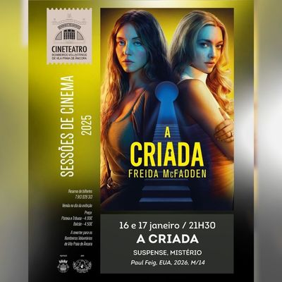 Vila Praia de Ancora proyecta -A Criada Freida McFadden- en apoyo a los Bomberos Voluntarios