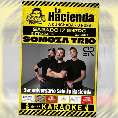 La Hacienda en O Rosal celebra su tercer aniversario con Somoza Tr�o este s�bado