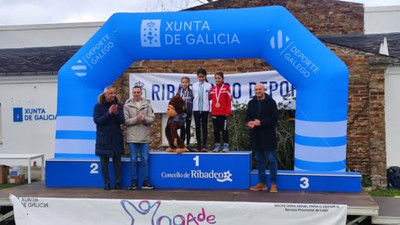 El Club Atletismo Baixo Mi�o logra su primer t�tulo auton�mico con el oro de Julia Mart�nez Ozores