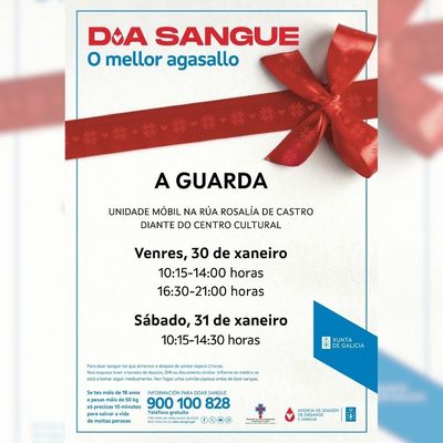 La unidad m�vil de ADOS vuelve a A Guarda para reforzar las reservas de sangre