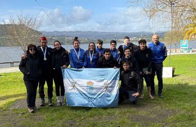 El Club Remo Tui sube al podio en el Campeonato Gallego de Larga Distancia