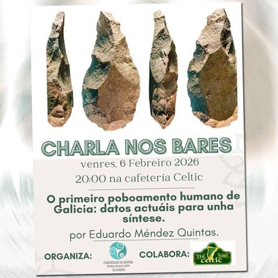 -Charla nos Bares- aborda en A Guarda el origen del poblamiento humano en Galicia