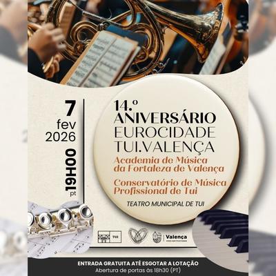 La Eurocidade Tui?Valenca celebra su decimocuarto aniversario con un concierto que une m�sica, culturas y territorio