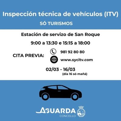 Los vecinos de A Guarda podr�n pasar la ITV a sus turismos en el mes de marzo