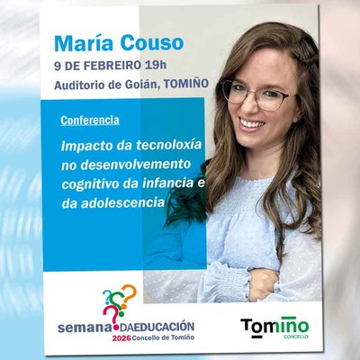 Mar�a Couso inaugura en Tomi�o la Semana da Educaci�n con una charla sobre tecnolog�a e infancia