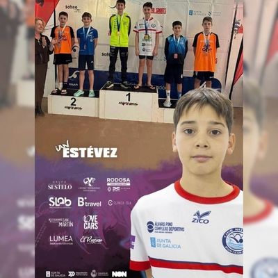 Salvaterra de Mi�o celebra los �xitos de Ian Est�vez en el Campeonato Gallego Alev�n de Nataci�n