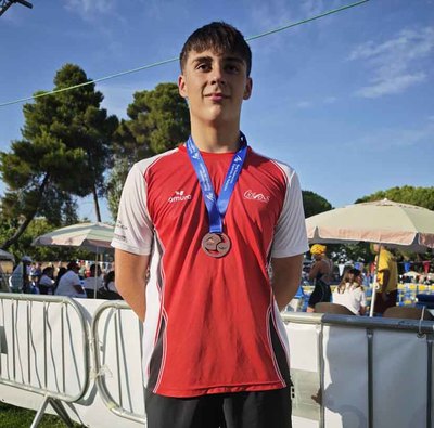 El nadador Marcos Garabatos, referente del CN Mos, competir� con Galicia en Pontevedra