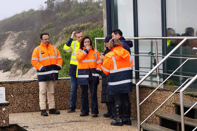 Caminha act�a con urgencia para estabilizar el Muro Norte de Moledo