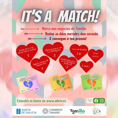 El comercio local de Tomi�o lanza Its a match!, una campa�a con 50 premios para premiar la fidelidad de sus clientes