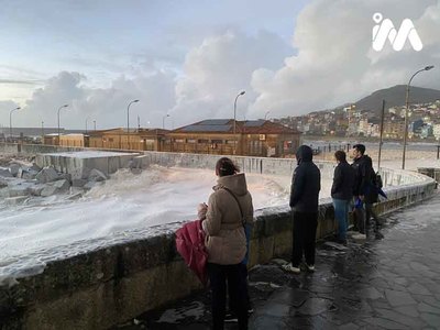 Oriana irrumpe con fuerza: viento de hasta 100 km/h, lluvias intensas y riesgo de inundaciones en el Baixo Mi�o
