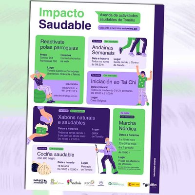Tai chi, marcha n�rdica y cocina saludable en la nueva agenda de salud de Tomi�o