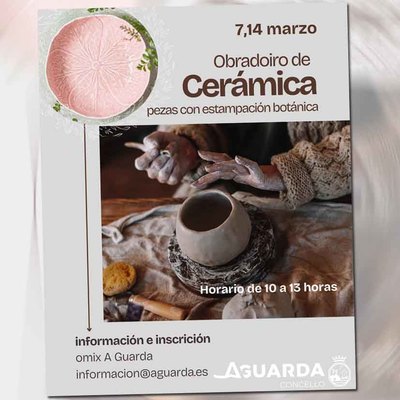 La OMIX de A Guarda organiza en marzo un obradoiro de cer�mica creativa