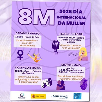A Guarda celebrar� el 8M con espect�culos, teatro y actividades para mujeres