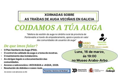 Las comunidades de aguas de Arbo y su entorno se citan para abordar la gesti�n y el futuro de las tra�das