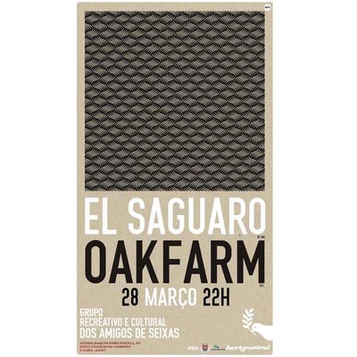 Seixas(Caminha) acoge un concierto de El Saguaro y Oakfarm este 28 de marzo