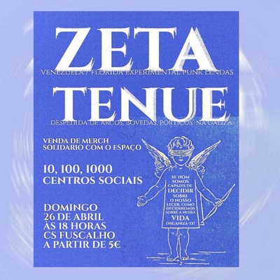 El hardcore llega a A Guarda con Zeta y Tenue en el CS Fuscalho