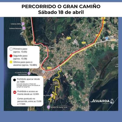A Guarda acoger� este s�bado el final decisivo de O Gran Camino en el Monte Santa Trega