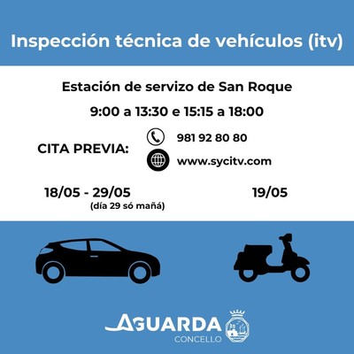 A Guarda recibir� en mayo la unidad m�vil de ITV para turismos y ciclomotores