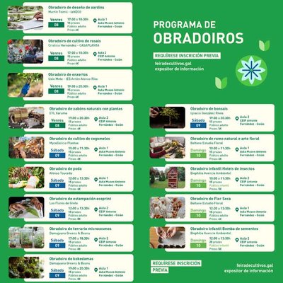 La Feira de Cultivos de Tomi�o abre inscripciones para 14 talleres sobre jardiner�a, cultivo y sostenibilidad