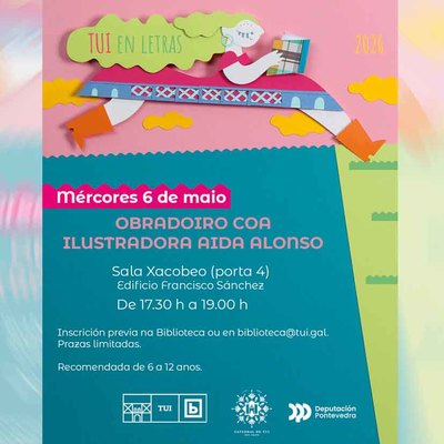 La ilustradora Aida Alonso inaugura en Tui la programaci�n de Letras con un creativo taller para ni�os