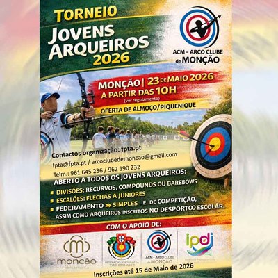 El Parque das Caldas de Mon�ao ser� sede del torneo juvenil de tiro con arco el 23 de mayo