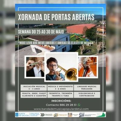 La Escola da Banda de M�sica Popular de Tui abre sus puertas para acercar la m�sica a ni�os y adultos