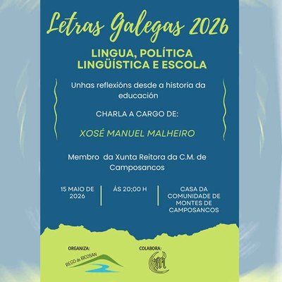 Camposancos celebrar� las Letras Galegas con una charla sobre lengua, pol�tica ling��stica y escuela