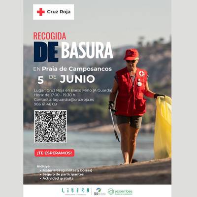 Cruz Roja organizar� una limpieza ambiental en la playa de Camposancos en A Guarda